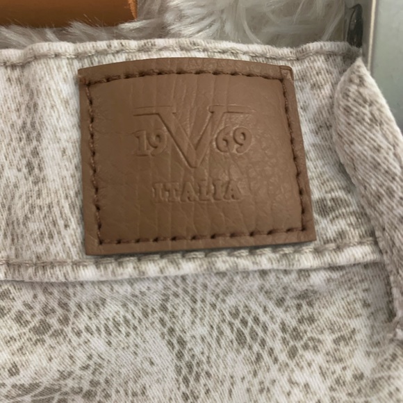 Versace 19•69 Italia Snake Skin Printed Cotton Pants. - Picture 7 of 9